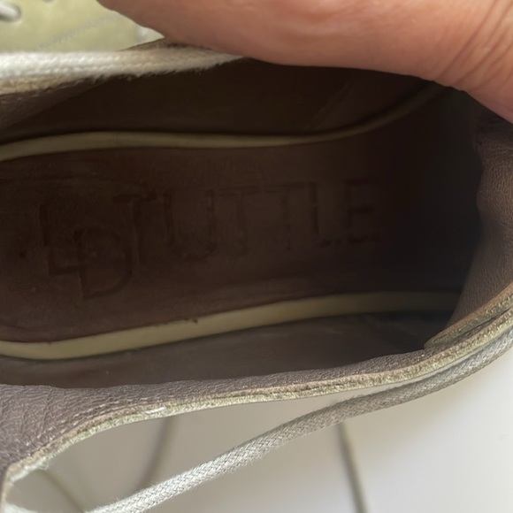 LD Tuttle Green Leather Open Toe Lace Up Back Zip Espadrilles Size 39 US 8 - Picture 7 of 8